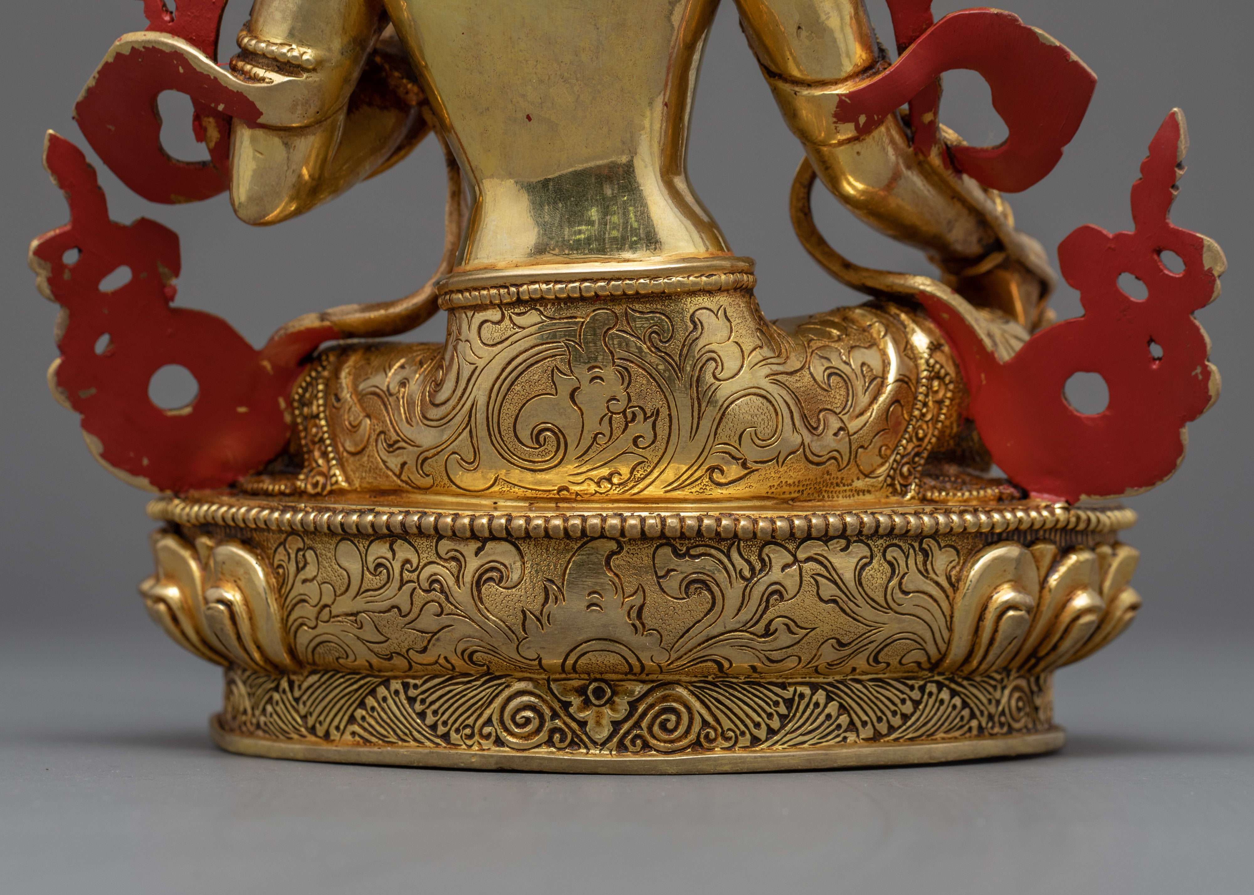 Green Tara Mother Sculpture | Traditional Hand Carved Statue