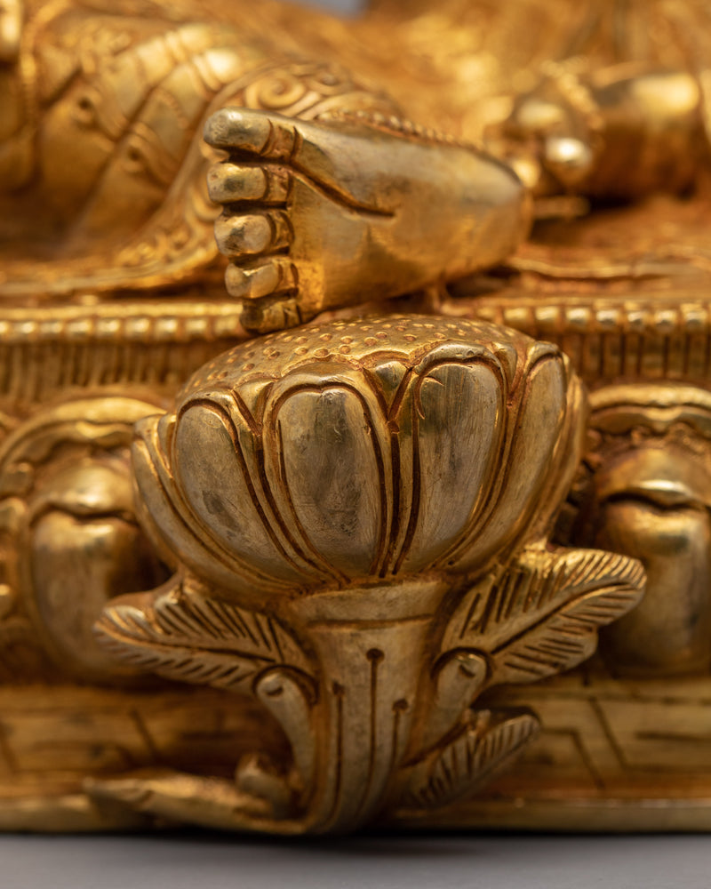 Green Tara Guru Statue | Female Buddha Art