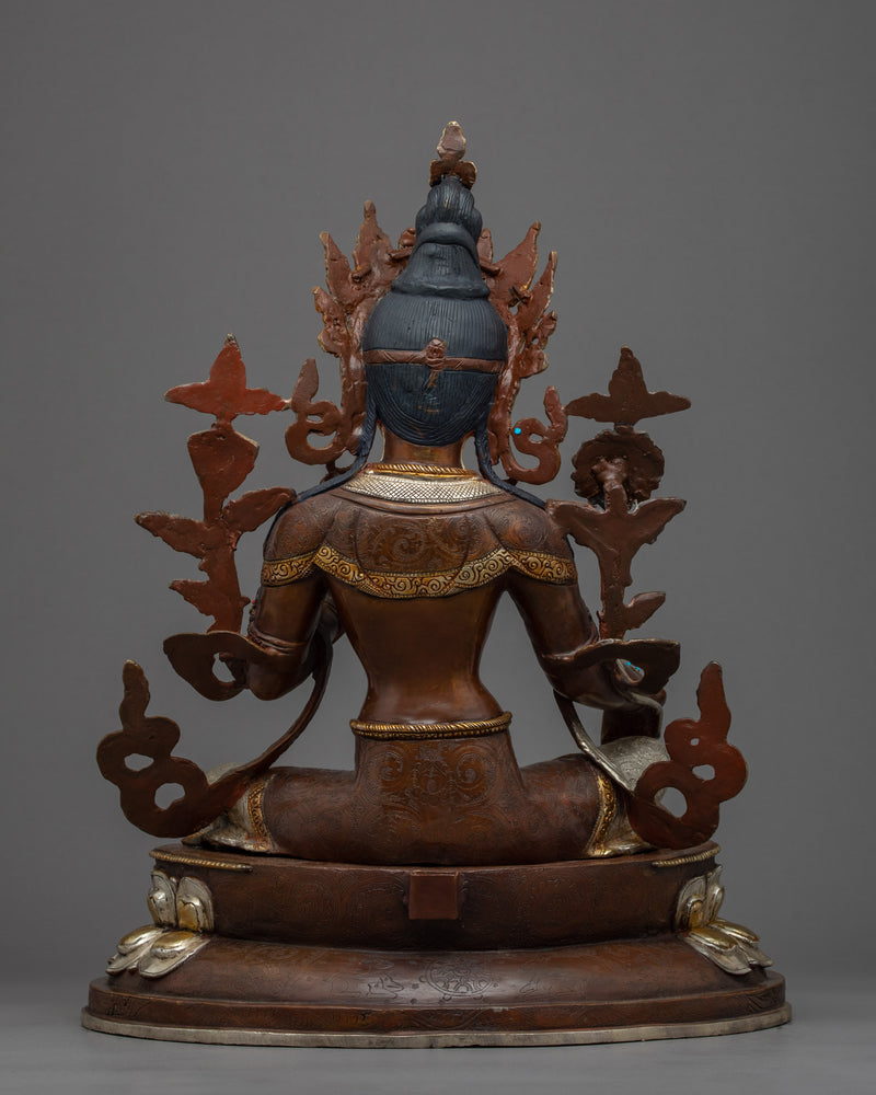 Tibetan Green Tara Sculpture | Tibetan Handcrafted Art