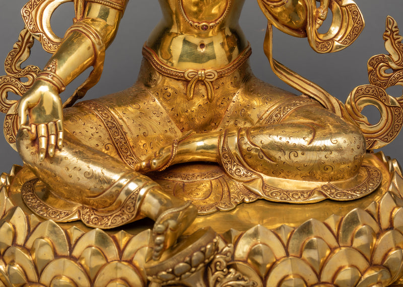 Green Tara Statue | Mother And Protector Tara Statue | Bodhisattva