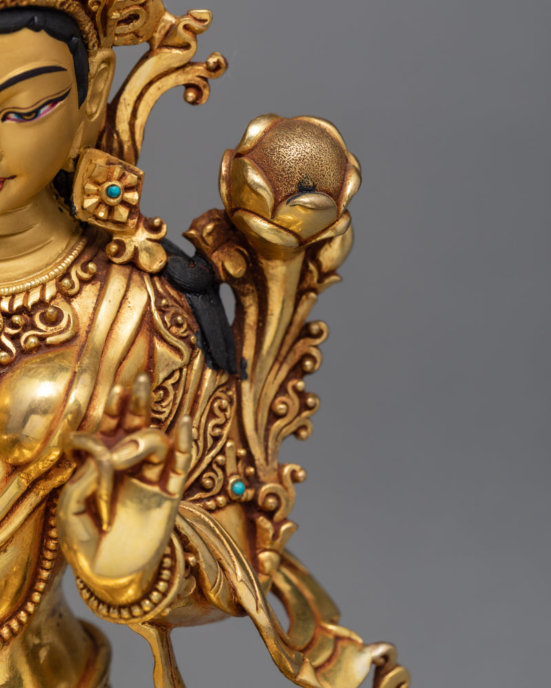 Green Tara Statue | Himalaya Buddhist Sculpture | Art of Nepal
