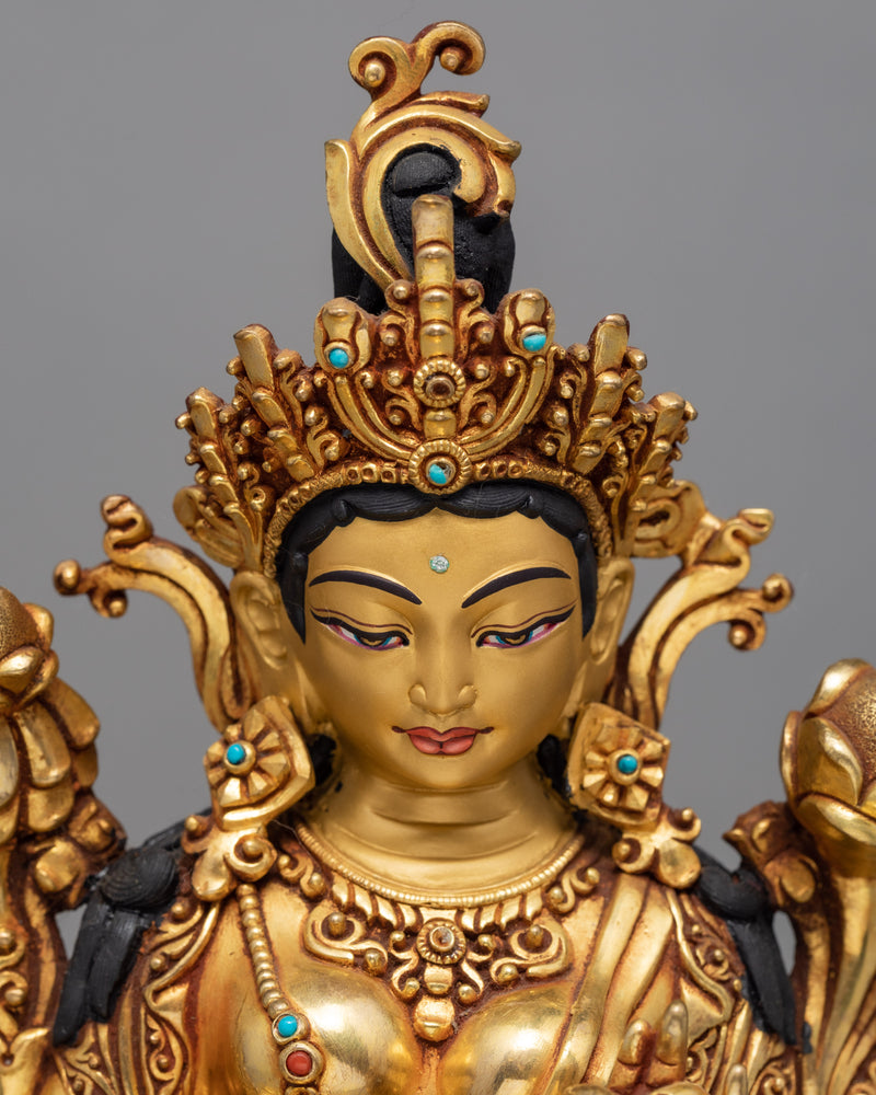 Green Tara Statue | Himalaya Buddhist Sculpture | Art of Nepal