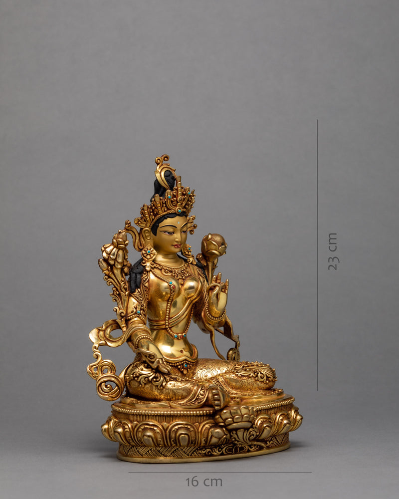 Green Tara Statue | Himalaya Buddhist Sculpture | Art of Nepal