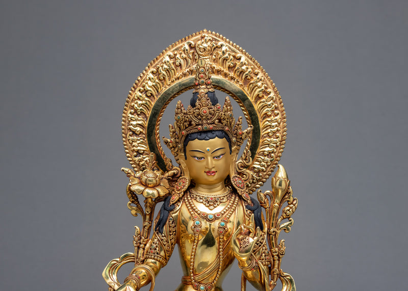 Tara Green Statue | Art of Himalaya
