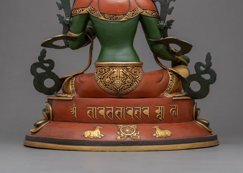 Green Tara Meditation Statue | Traditional Himalayan Art of Nepal
