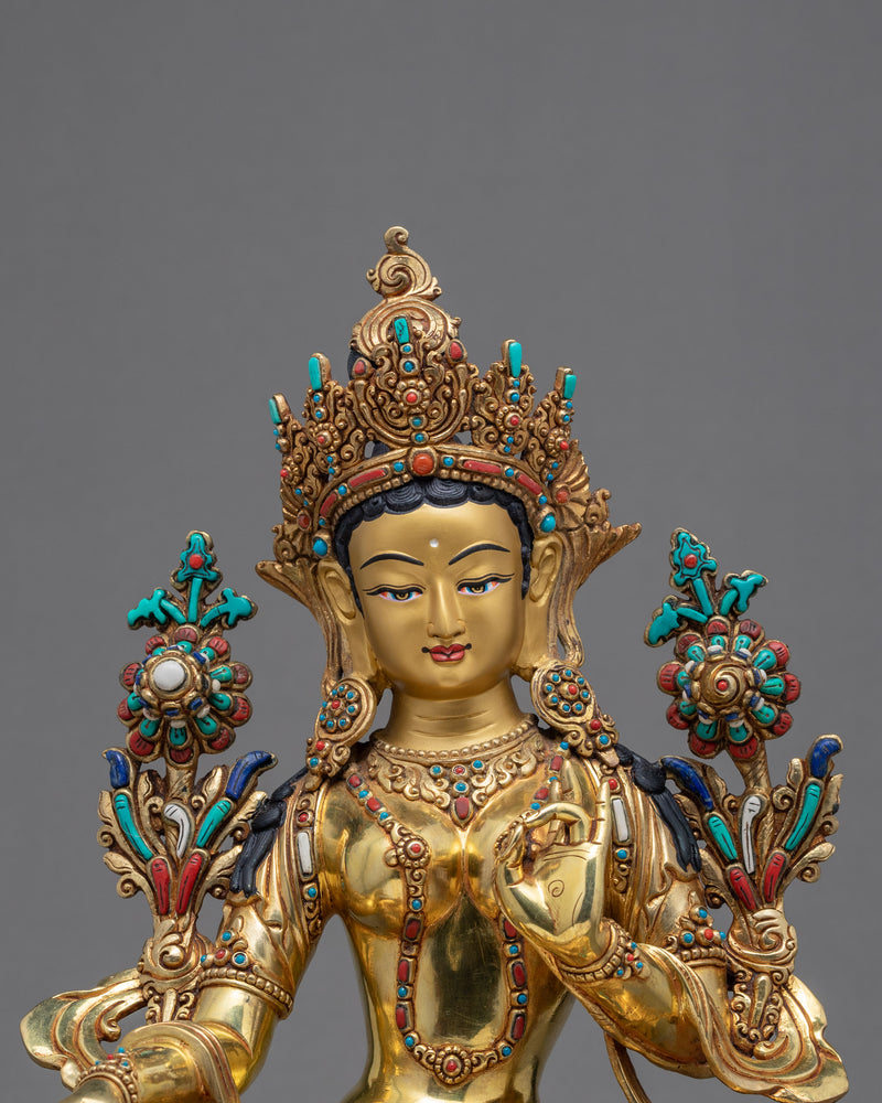 Green Tara Sculpture | Mother Tara Art Nepal