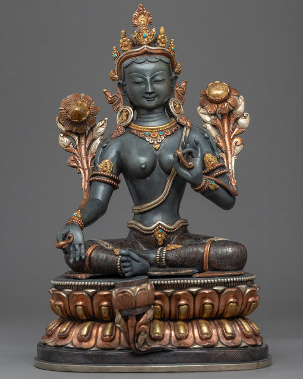 Green Tara Guru Sculpture