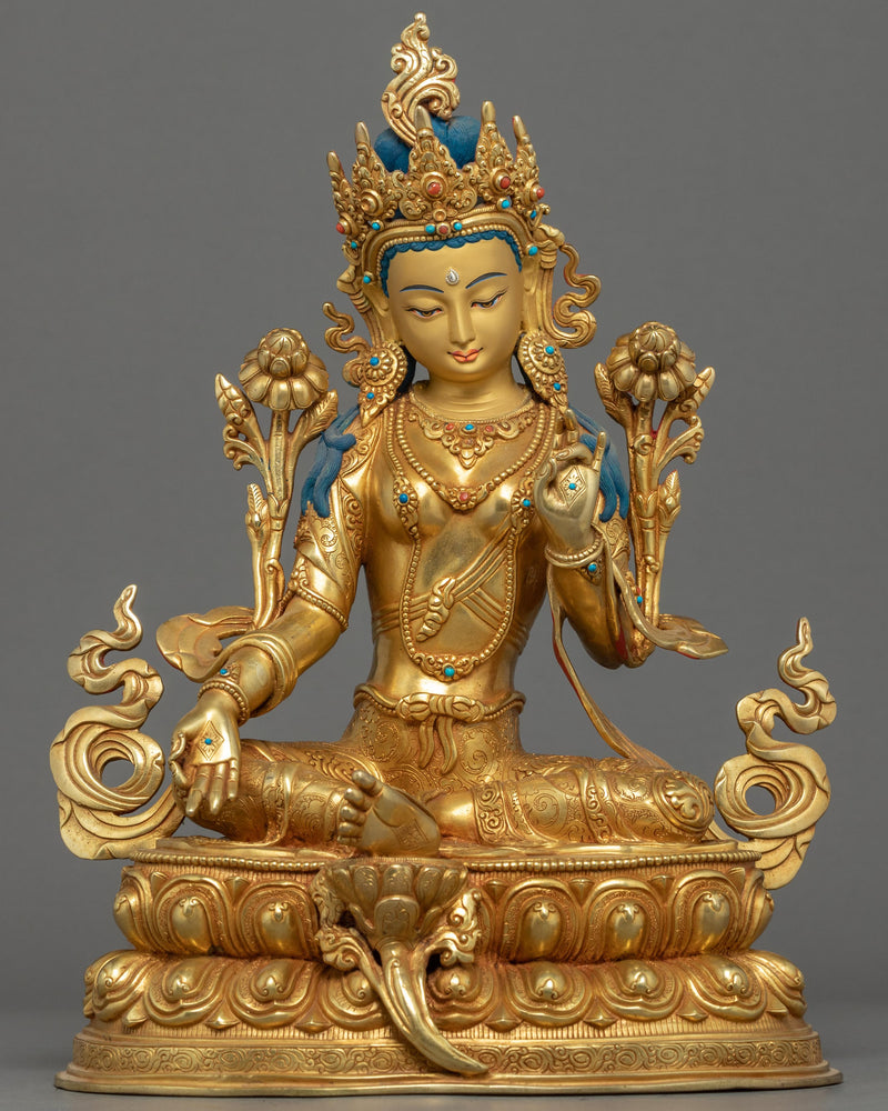 The Green Tara or Female Buddha