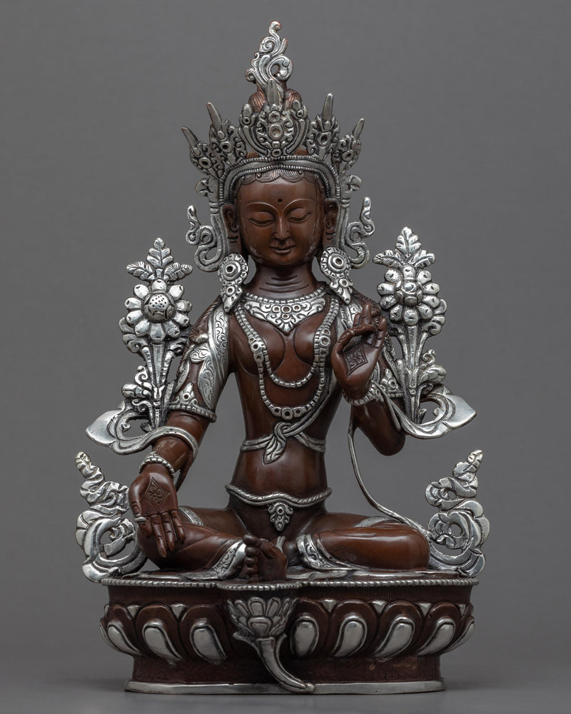 silver-tara-sculpture