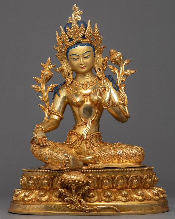 Green Tara Sculpture Himalayan Art