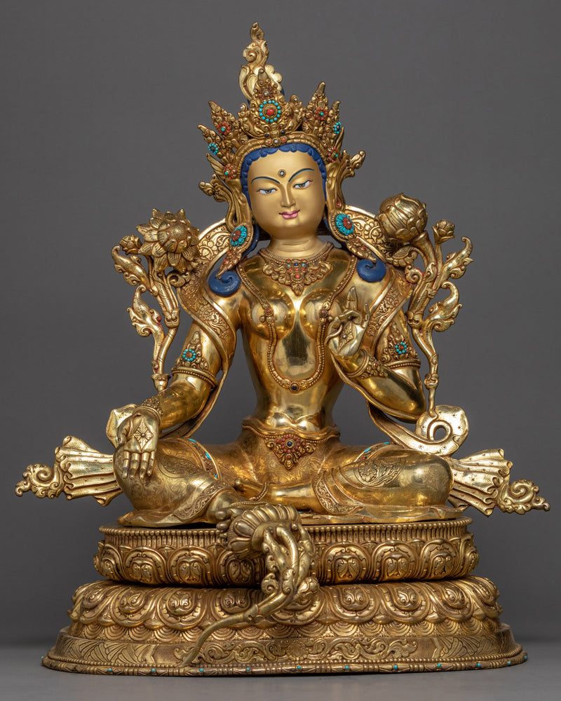 Green Tara Buddha Art