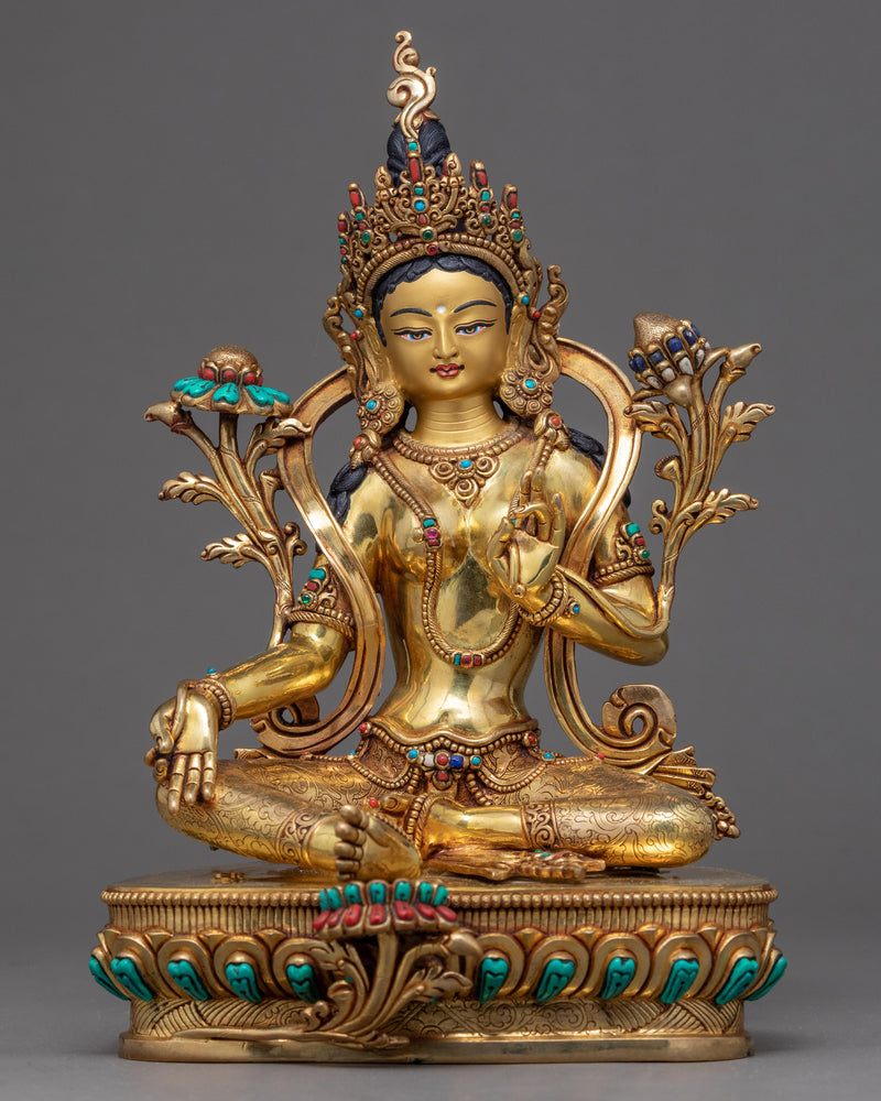 Buddha Green Tara Art