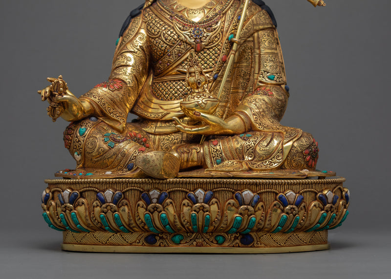 Lord Padmasambhava Guru Rinpoche Statue | Himalayan Tibetan Artwork