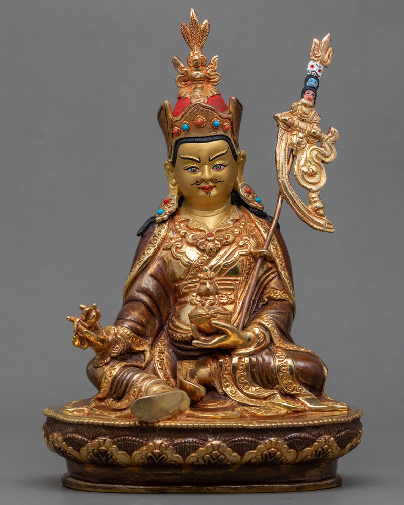 Guru Rinpoche Gold Statue 