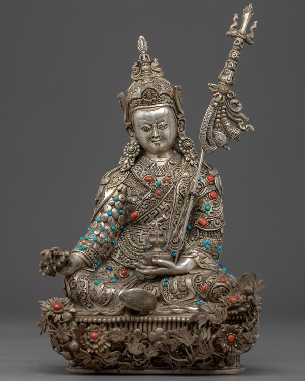 semi wrathful guru rinpoche sculpture