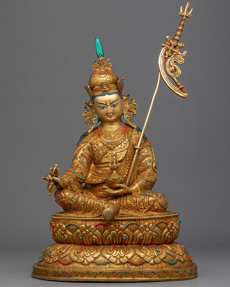 Semi-Wrathful Padmasambhava Sculpture