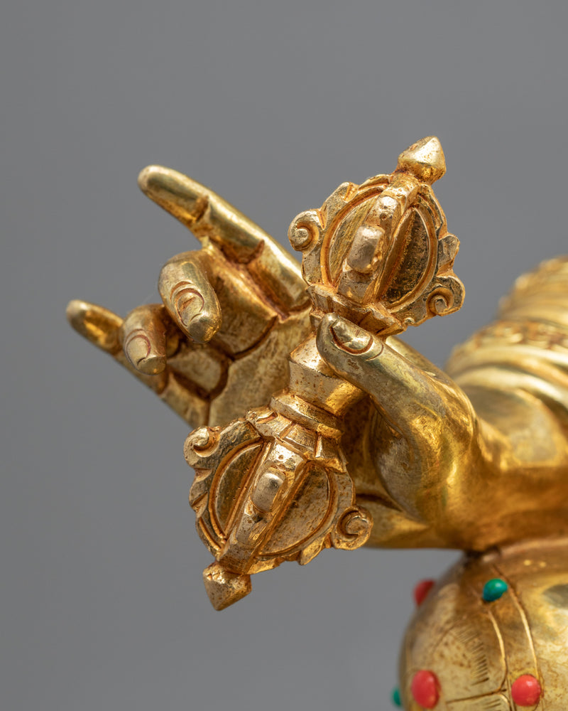 Guru Padmasambhava Sculpture | Hand-Carved Buddhist Deity Sculpture