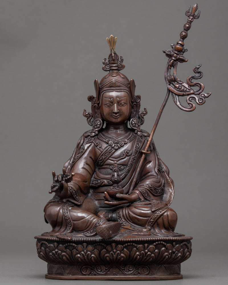guru rinpoche tibetan sculpture