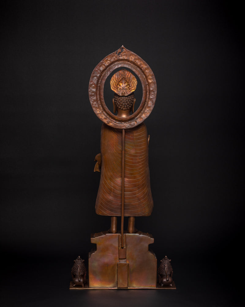 Standing Buddha Statue | Hand-Carved Fine Artwork | Gautama Buddha