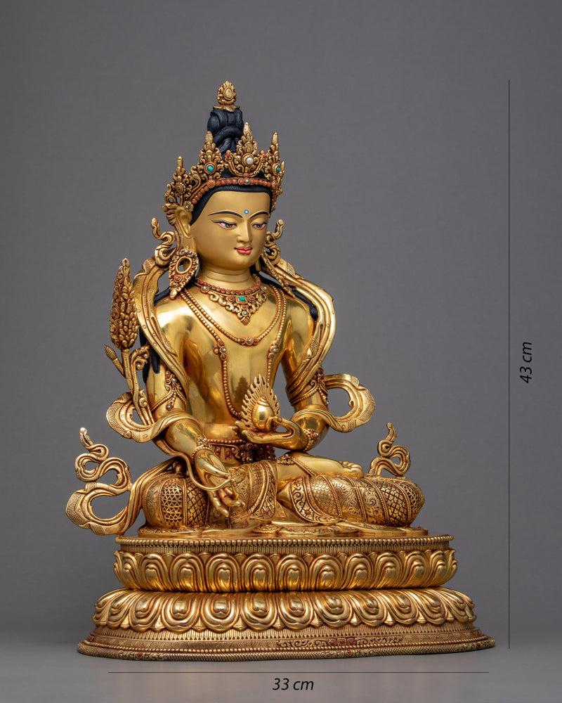 Ksitigarbha Statue | Tibetan Bodhisattva Sculpture