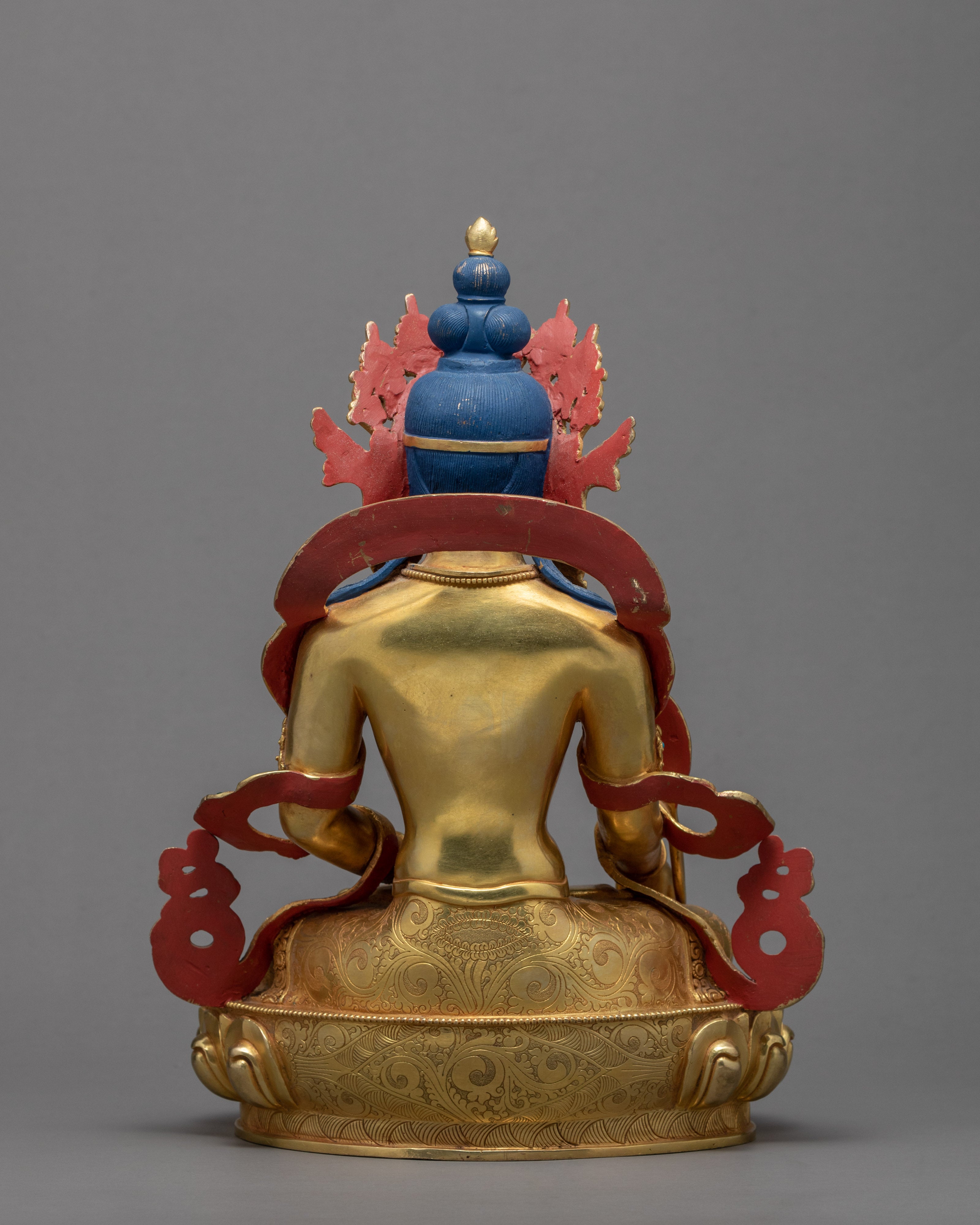 Ksitigarbha Statue | Plated With 24K Gold | Tibetan Art