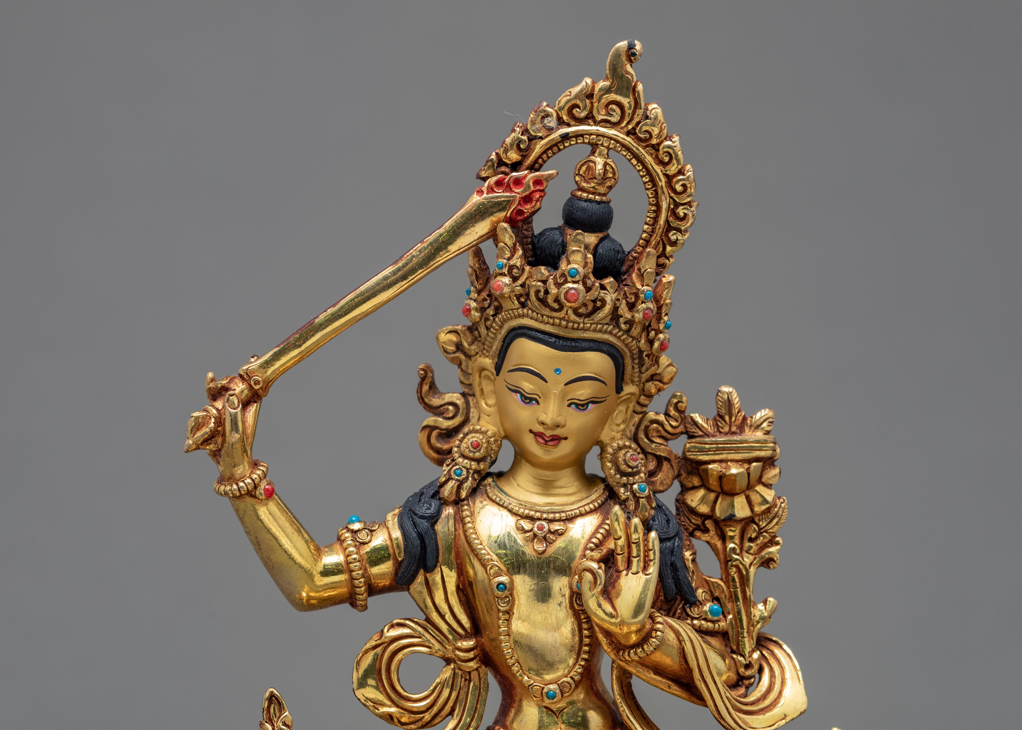 Manjushri Bodhisattva | Himalayan Buddhism Statue | Infinite wisdom