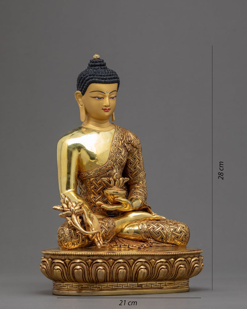 Blue Buddha Medicine Statue | Traditional Healing Buddha Sculpture