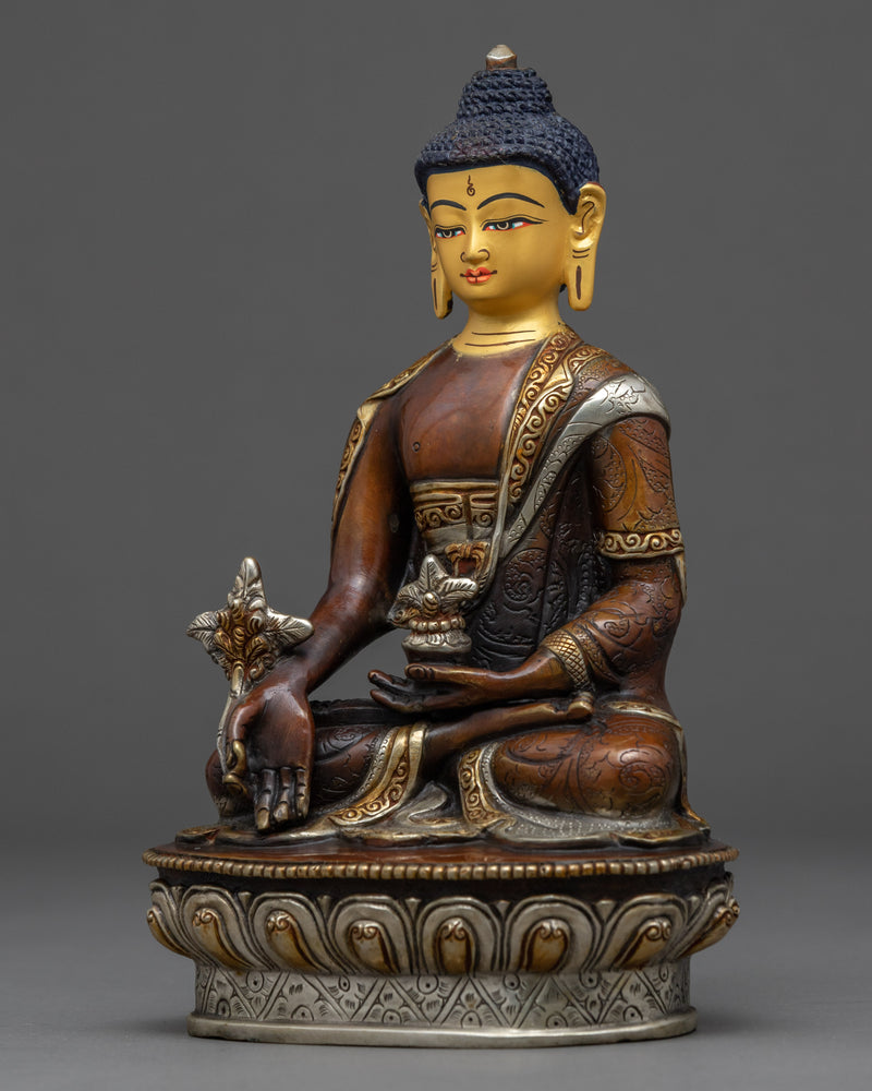 Medicine Buddha Healing Buddha Sculpture | Tibetan Buddhist Deity