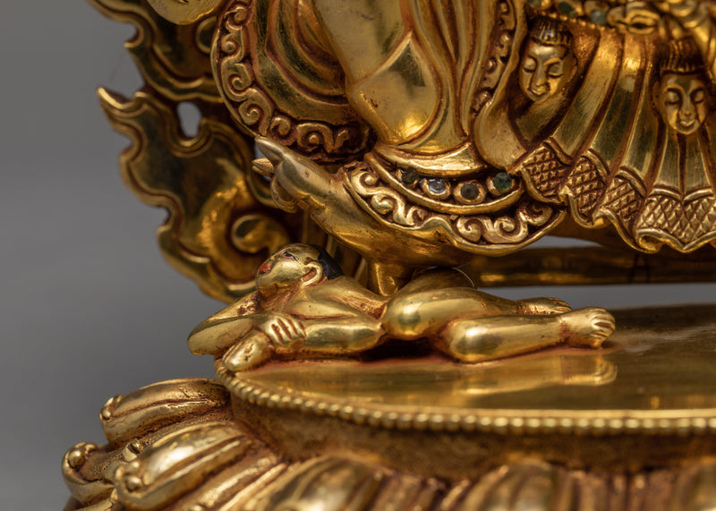 Mahakala  Bernagchen | Gold Plated Mahakala Statue