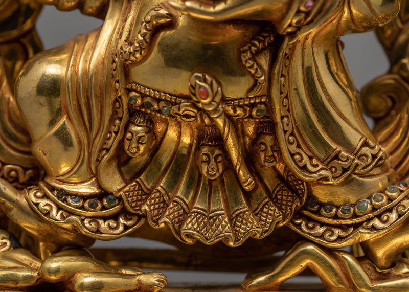 Mahakala  Bernagchen | Gold Plated Mahakala Statue
