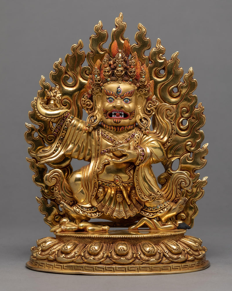 Mahakala  Bernagchen | Gold Plated Mahakala Statue