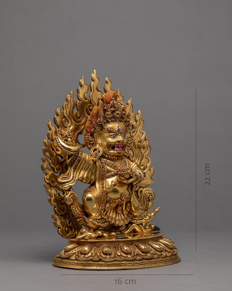 Mahakala  Bernagchen | Gold Plated Mahakala Statue