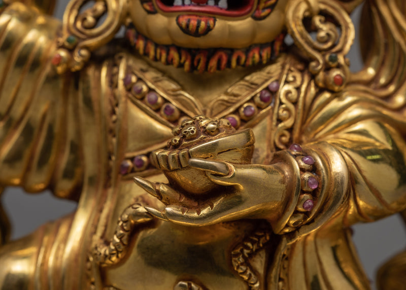 Mahakala  Bernagchen | Gold Plated Mahakala Statue