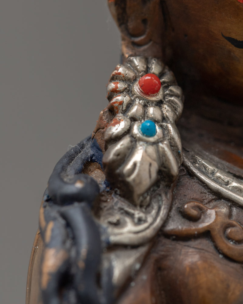 Mini Guru Rinpoche Sculpture | Traditional Himalayan Art