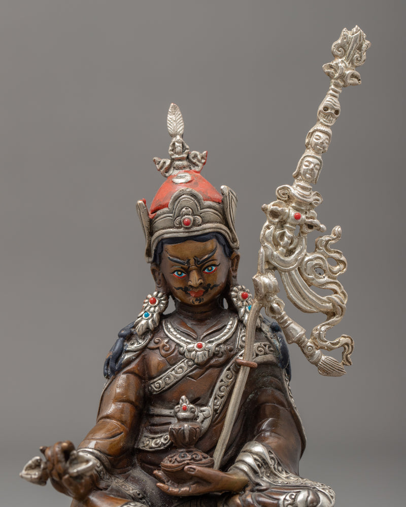 Mini Guru Rinpoche Sculpture | Traditional Himalayan Art