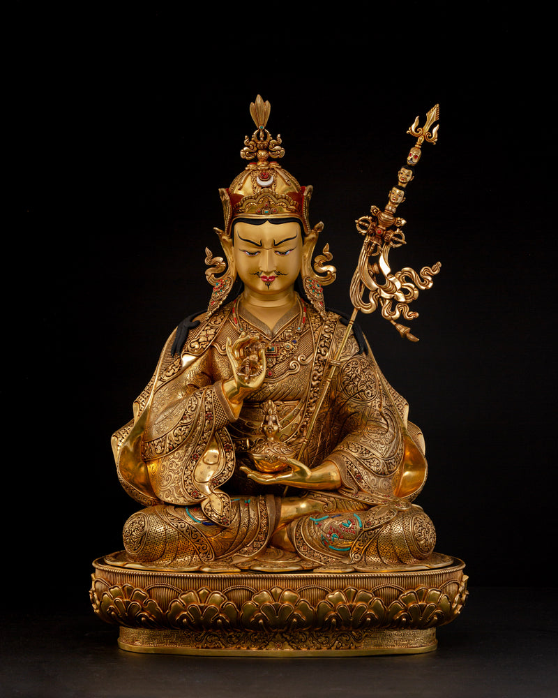 Guru Padmasambhava Statue | Born from Lotus Master