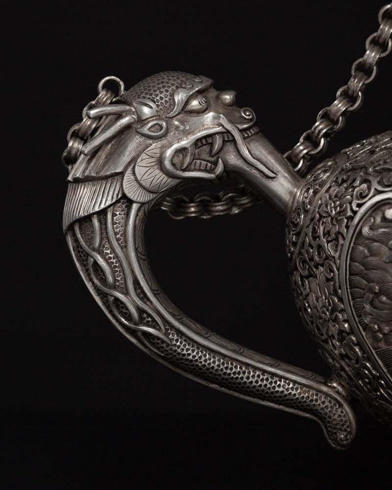Traditional Tea Pot with Dragon | Ming Dynasty Inspired Artwork