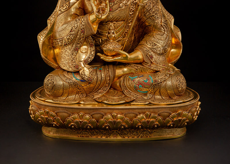 Guru Padmasambhava Statue | Born from Lotus Master