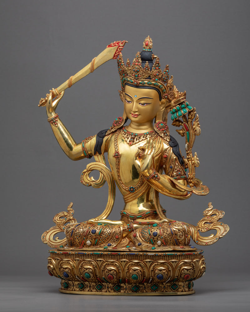 Manjushri Bodhisattva Statue | Bodhisattva Of Wisdom Handicraft
