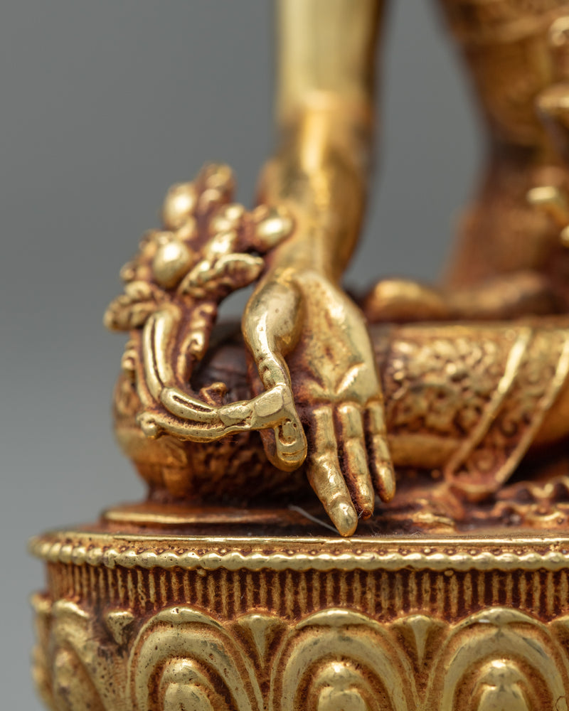 Mini Medicine Buddha Statue | Traditional Himalayan Art
