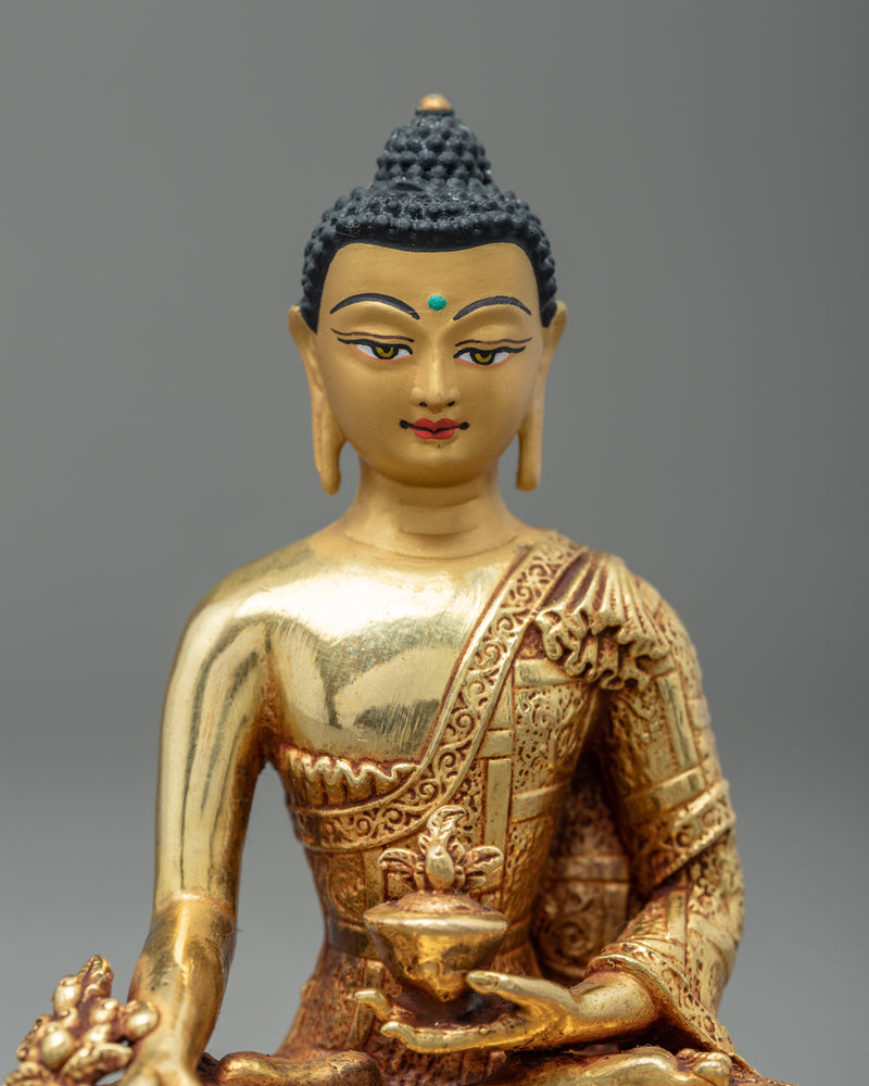 Mini Medicine Buddha Statue | Traditional Himalayan Art