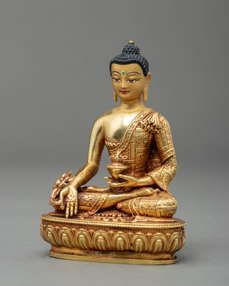 Mini Medicine Buddha Statue | Traditional Himalayan Art