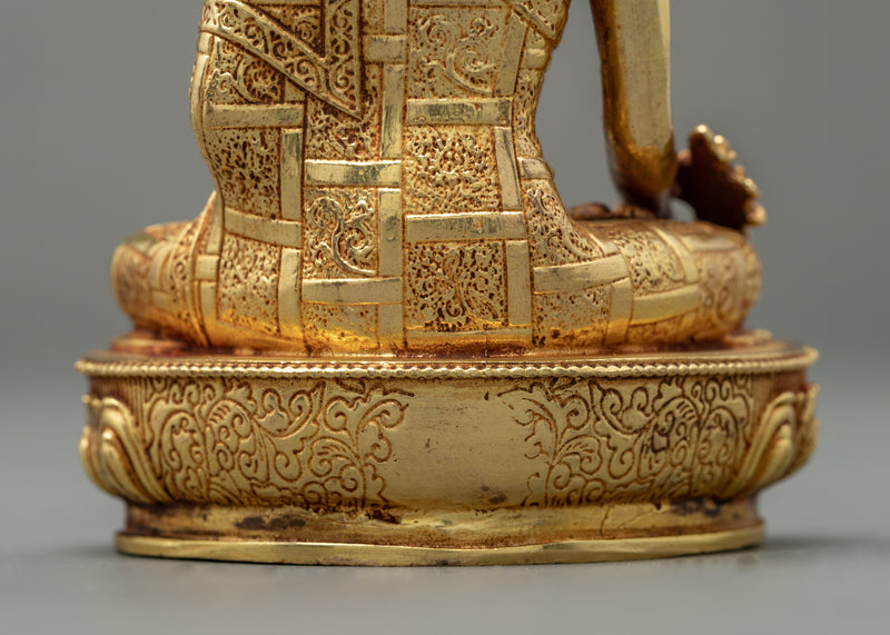 Mini Medicine Buddha Statue | Traditional Himalayan Art