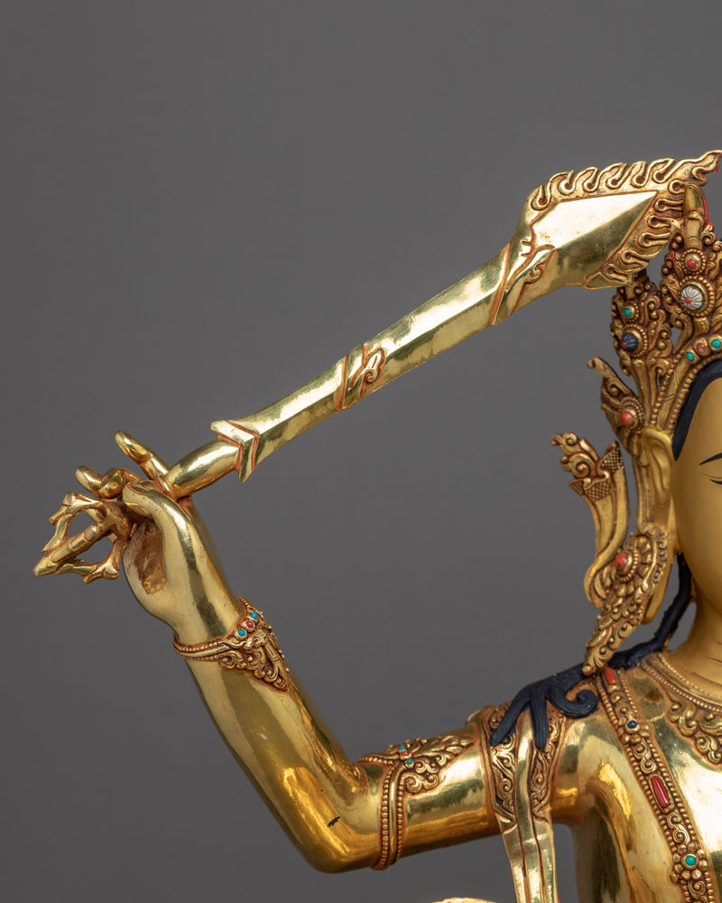Manjushri Statue Sword | The Buddhist Wisdom Deity
