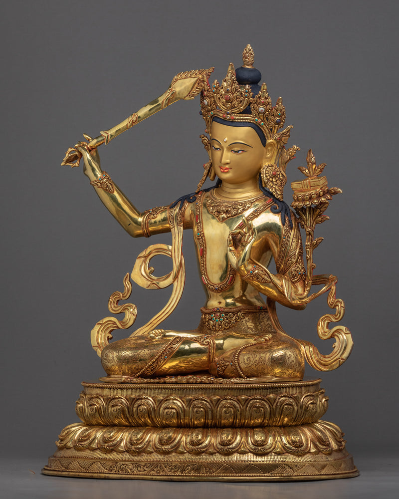 Manjushri Statue Sword | The Buddhist Wisdom Deity