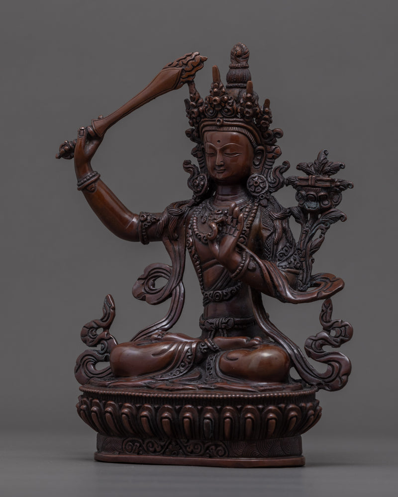 Manjushri Statue Nepal | Tibetan Himalayan Art