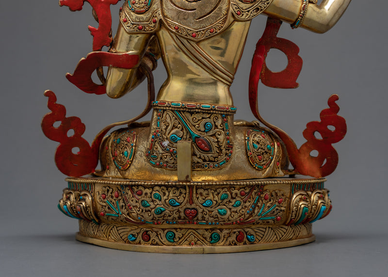 Tibetan Manjushri | Wisdom Buddha Handcarved Statue