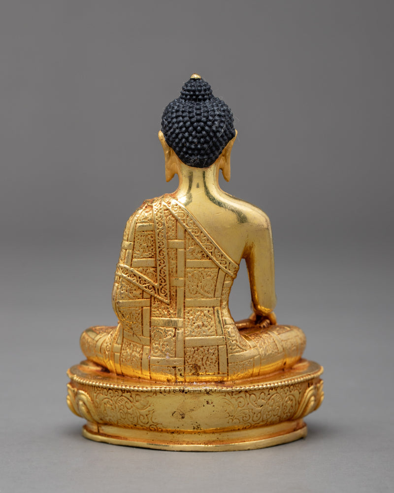 Miniature Shakyamuni Buddha Statue | Traditional Buddhist Art