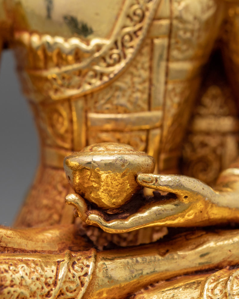 Miniature Shakyamuni Buddha Statue | Traditional Buddhist Art