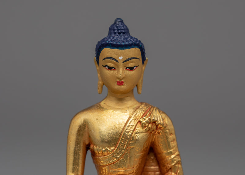 Machine-Made Shakyamuni Buddha Statue | Historical Buddha Sculpture for Spiritual Healing